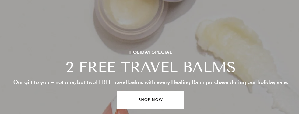 skin healing care free holiday special